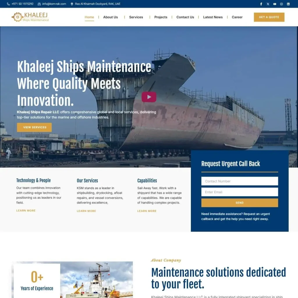 Ships Maintenance website