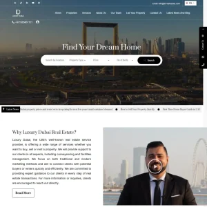 Luxury Dubai website