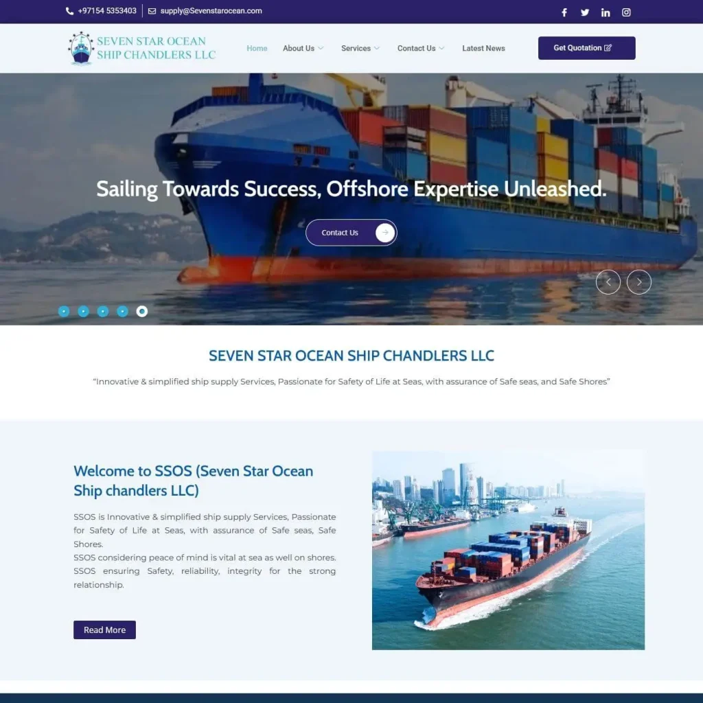 OCEAN SHIP Website