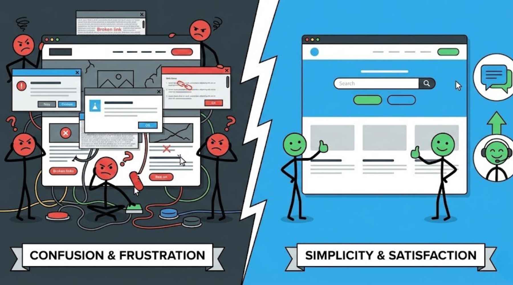User satisfaction with clean user interface design.